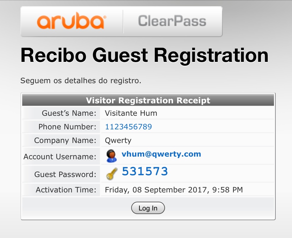 recibo guest registration